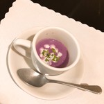 洋食うめの - 紫芋ポタージュ