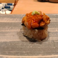 鮨 麻生 平尾山荘 - 『ウニ（長崎県産）』 　全く臭みなく、とろけるような食感でした(^_^)