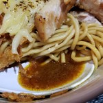 塩そば専門店 桑ばら - 炙りチーズのカレー油そば（本日の裏そば）