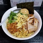 塩そば専門店 桑ばら - 炙りチーズのカレー油そば（本日の裏そば）