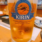 味処 高崎 - 生ビール キリン一番搾り 中 550円