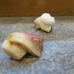 寿司栄 - 北寄貝炙り