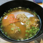 寿司栄 - 香箱蟹味噌汁