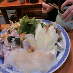 千代の追風 - フグ鍋