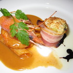 懐花亭 - 2018の｢秋のスペシャルディナー｣天使エビの網焼包み焼､前面