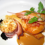 懐花亭 - 2018の｢秋のスペシャルディナー｣天使エビの網焼包み焼､後面