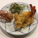 旬菜 おぐら家 - 足赤海老天婦羅