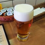 Itarian Dainingu Dona - Mサイズモルツ生ビール（￥５１８）、Sサイズ（￥４１０）
