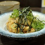 つかふき屋 - せせりの天ぷら 出汁ぶっかけ