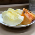 家庭料理 小川 - 林檎と柿