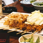 円坐・長屋 - 焼き鳥盛り合わせ^ ^