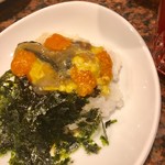 焼肉・韓国料理 KollaBo - ケジャンの味噌と内子をご飯に…
贅沢…極み…幸せ…♡（≧∇≦）