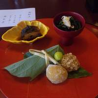 東京 芝 とうふ屋うかい - 鮎山椒など