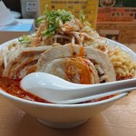 Ramen Kura - 魔王野菜2倍ニンニク多め　@850