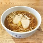 紬山荘 - 【蕎麦コース】牡蠣そば（＋300円）