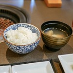焼肉 炭こう - ☆ご飯とスープ