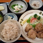 まマ＆ポー - とりのから揚げ定食　870円