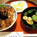 炭焼うな富士 - 肝入りうなぎ丼4200円