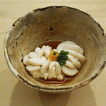 日本橋蛎殻町 すぎた - 【ツマミ】タラの白子ポン酢