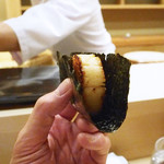 日本橋蛎殻町 すぎた - 【ツマミ】ホタテの磯辺焼き