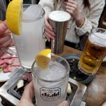 かんぱ～い(●´▽｀●)_旦"☆"旦_(○´ー｀○)ｶﾝﾊﾟｲ