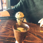 ながくま庵 - 松茸半分入り