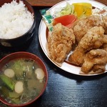 みのや - とりからあげ定食(850円)