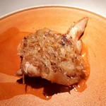 エクアトゥール - 手羽先　海老　挽肉　フカヒレとグリーンペッパーのソース