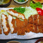 Tonkatsu Yanagi - ぞうりカツ豚バラ肉 アップ