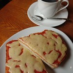 マルカフェ - チーズトースト＋ブレンドコーヒー