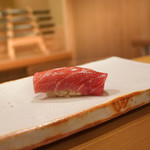 東麻布 天本 - 大間まぐろ中トロ