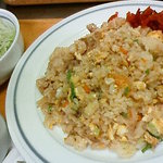 cafe KITAMON - 日替りランチ「豚焼肉チャーハン」（サラダ・スープ・ドリンク付）¥700