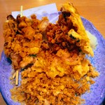 魚河岸 丸天 - 中までサクサク！割り箸が折れてしまった！！