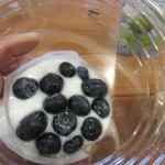 クアロア・ランチ・ハワイ カフェテリア - ヨーグルトには大きなブルーベリーがたっぷり。
            