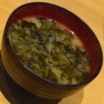 海幸 - ランチ付属の味噌汁２０１８年１１月