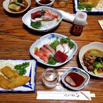 よし半 - はじめに並んだ料理