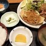 日本海庄や - 鶏唐＆豚生姜焼き定食