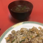 温州菜館 - チャーハンとスープ