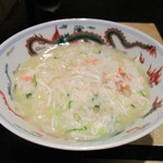 野嵯和 - 松葉蟹の雑炊。　　　　　　2018.12.01