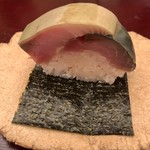 銀座 奥田 - 鯖の棒鮨