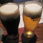 ハーフ＆ハーフ生￥５００／モルツ生￥５００