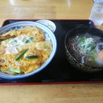 ヤハタすしべん - 天玉丼+ミニ蕎麦セット+生たまご