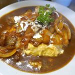 美味卵家 - 5分ほどで「和牛スジ肉の赤ワイン炒めのオムハヤシ」が完成！