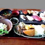 Yone zushi - 寿司ランチ　わがままを言って寿司をかえてもらいました☆