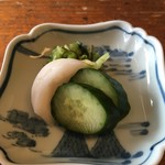 北海料理と旬の味 のむら - 漬物も美味しい。