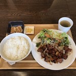 Nikudainingumitasumitasu - カットステーキランチ 上モモ２倍 １２０ｇご飯大盛り無料２７８０円