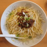 Ebi Chahan - 2018年12月 台湾ラーメン+半炒飯（ランチ定食A）　750円