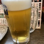 串かつ 合格や - アサヒスーパードライ 生中 399円