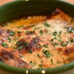 Stone oven-baked aged Japanese black beef lasagna