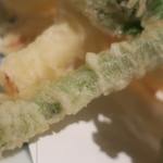 手打ち蕎麦 ほかげ - 筍と山菜天婦羅（静岡等）　ズームアップ